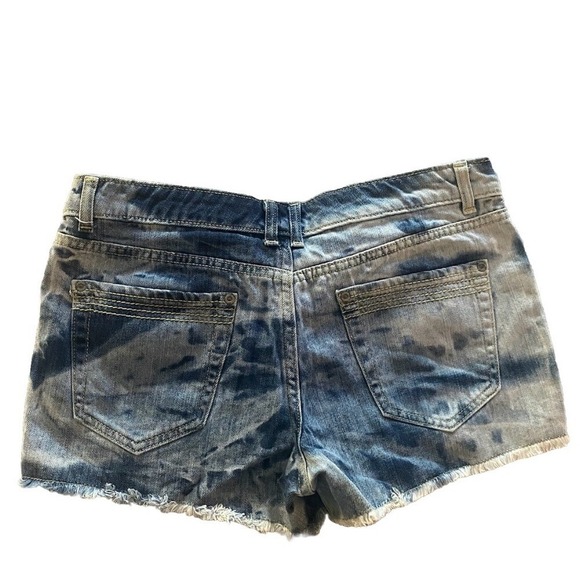 Mossimo Cut Off Denim Shorts -2010 -Blue Jeans Shorts Size 9 Shorties Raw Hem - Picture 10 of 14
